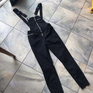 Black Zip overalls